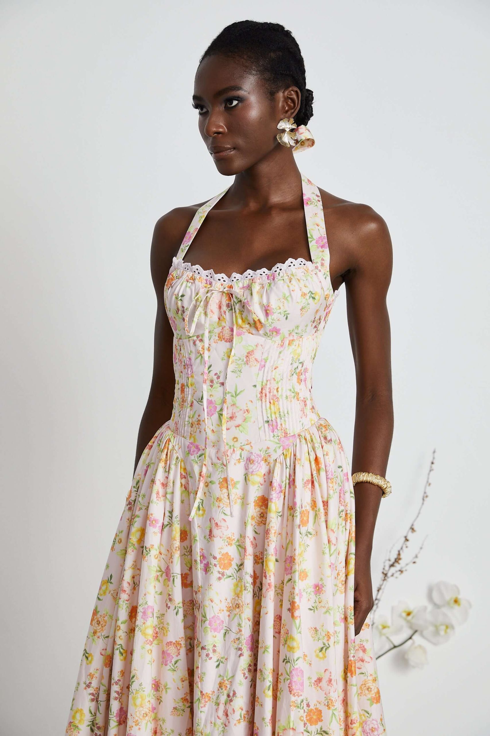 A Line Pleated Dress - Lily - Image 7