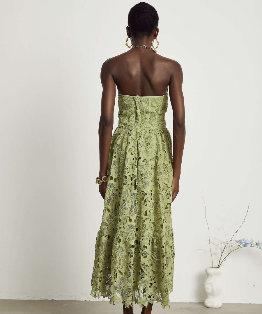 Strapless Lace Dress - Flavia