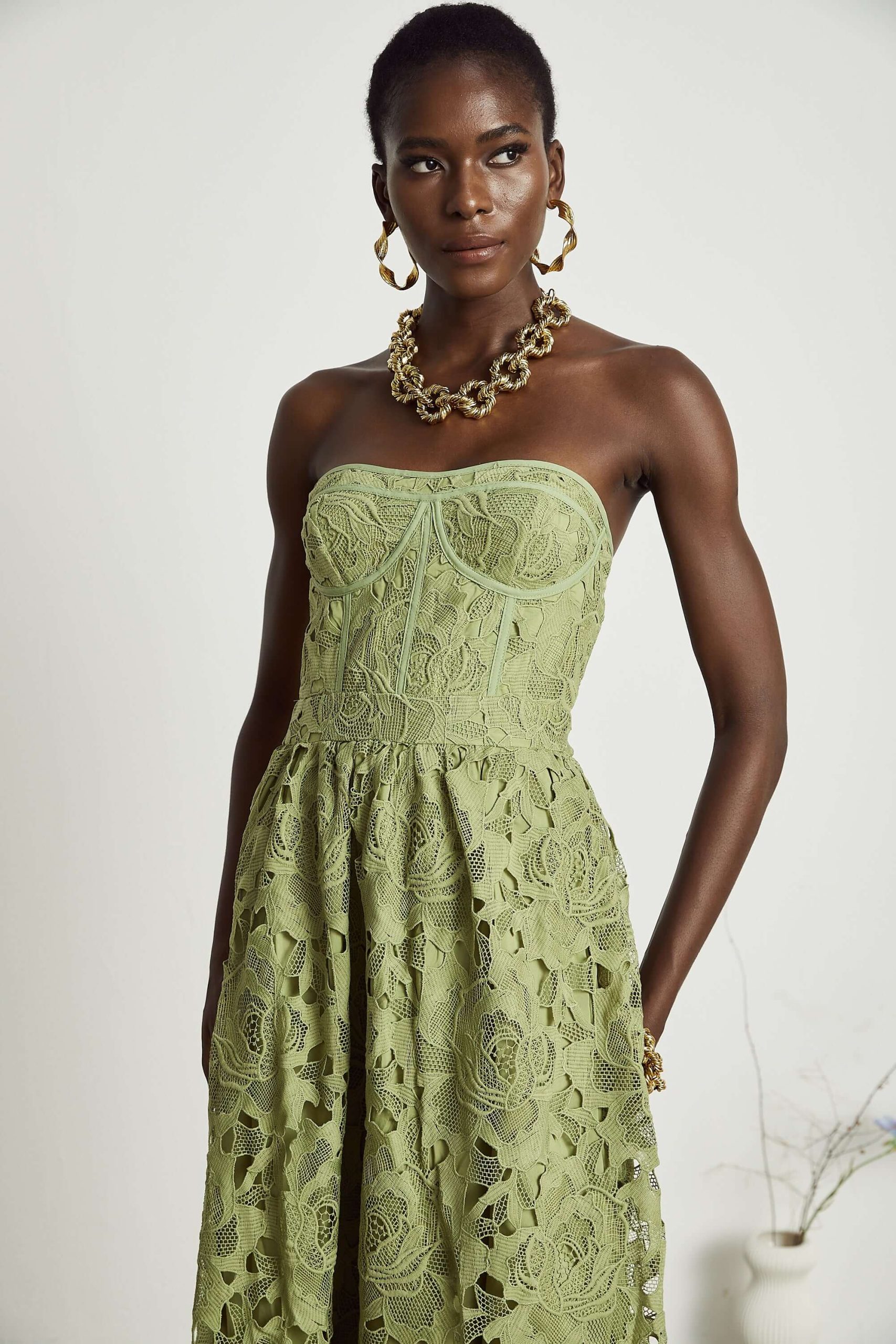 Strapless Lace Dress - Flavia - Image 3