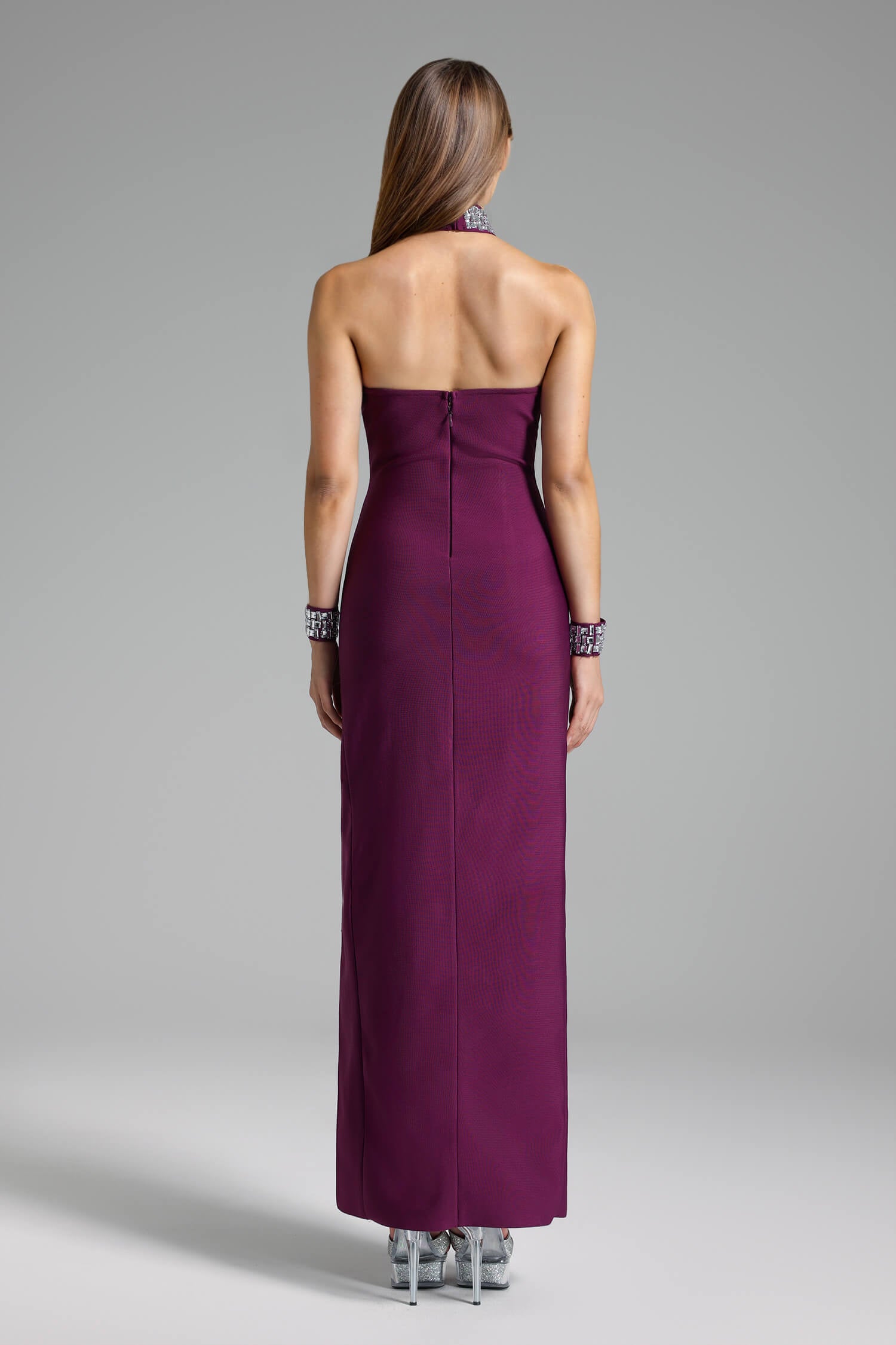 Crystal Chocker Bodycon Dress - Renna - Image 10