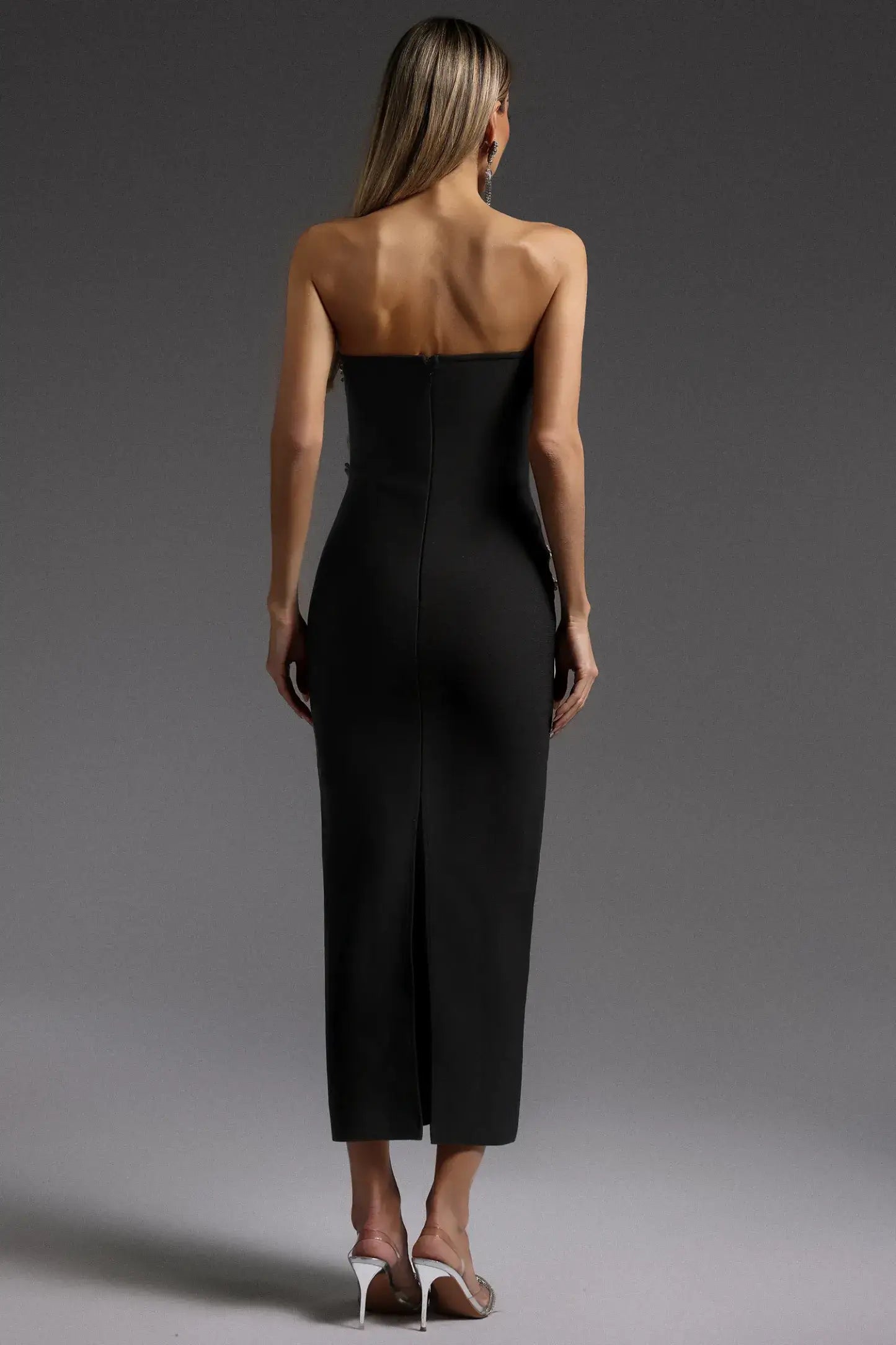 Strapless Diamond Lines Dress - Duda - Image 2