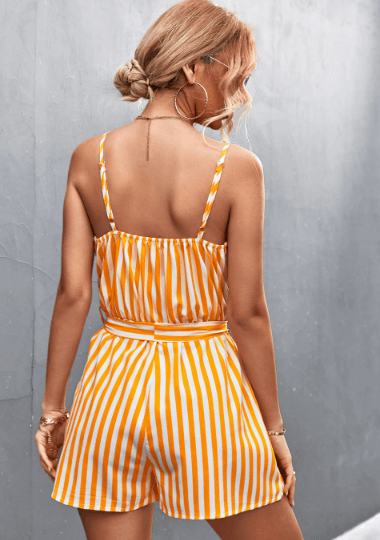 Sleeveless Jumpsuit with Stripes - Greece