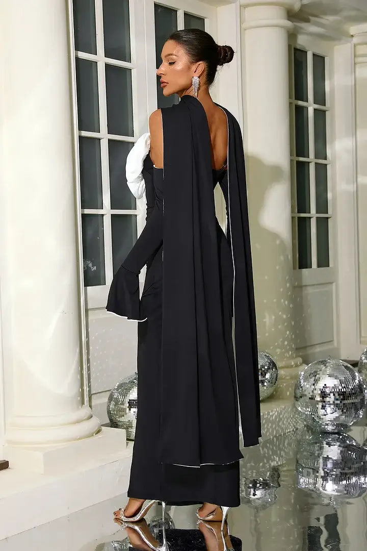 Flower Split Dress - Iris - Image 2