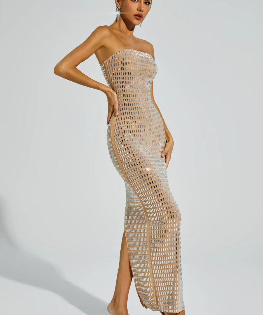 Split Diamond Dress - Shaira