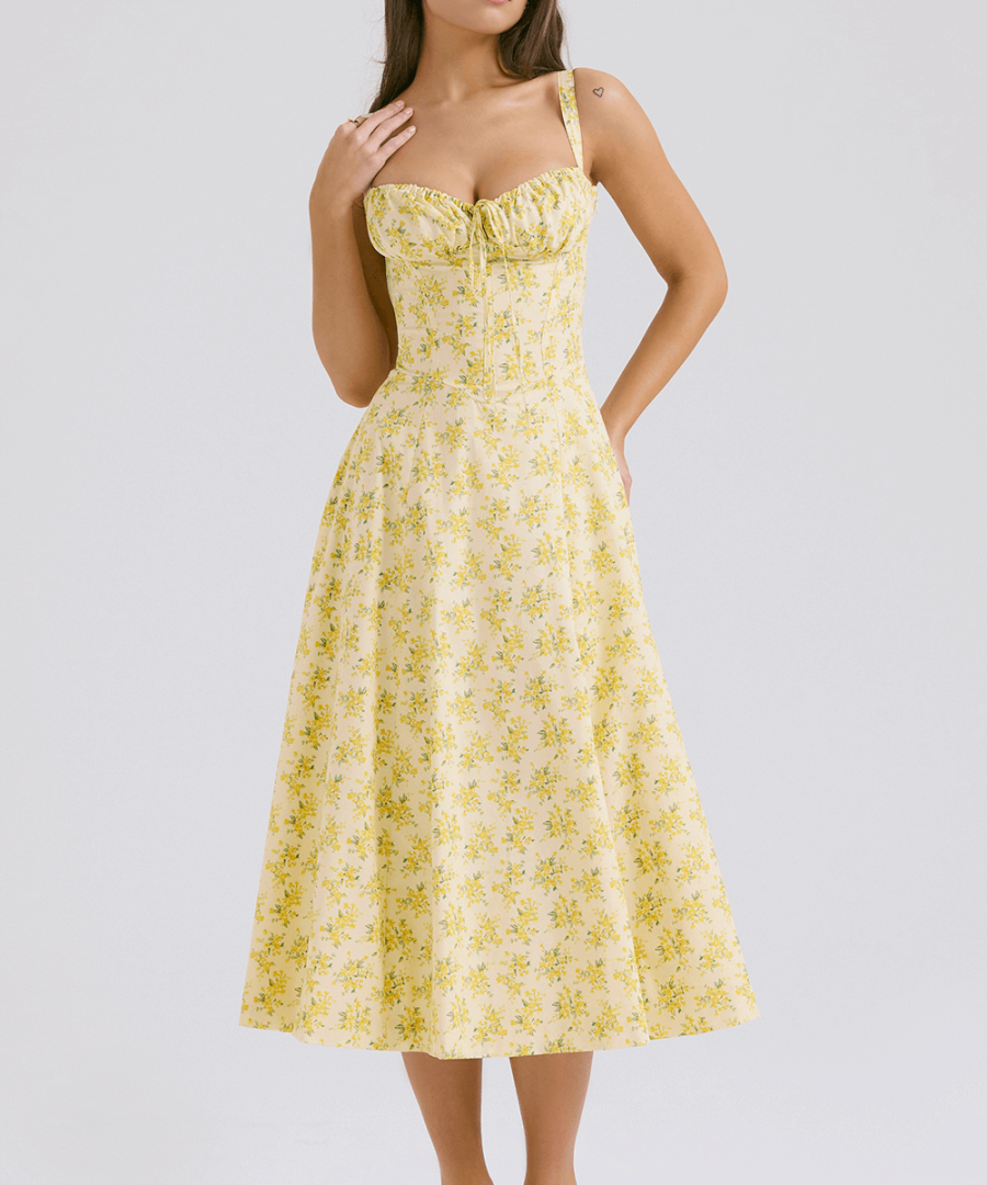 Sundress Floral Print Dress - Mayra