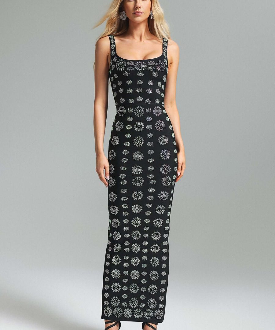 Rhinestone Bandage Dress - Aline