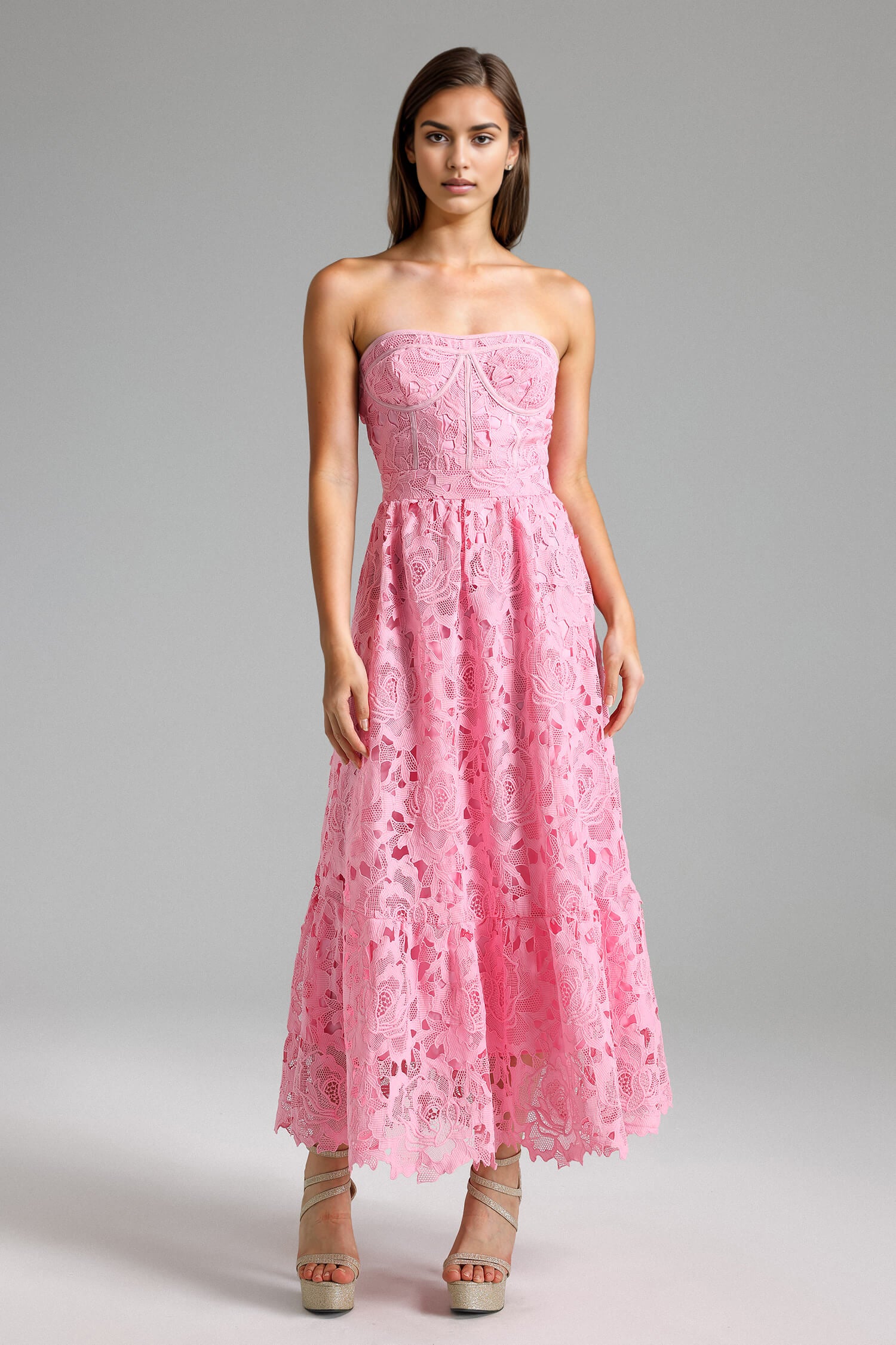 Strapless Lace Dress - Flavia - Image 4