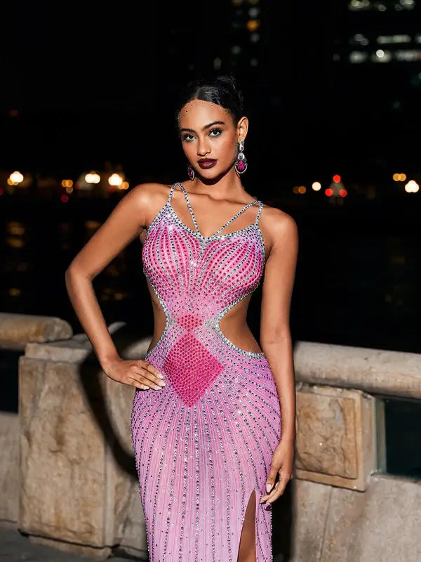 Rhinestone Sexy Dress - Bexlei - Image 6