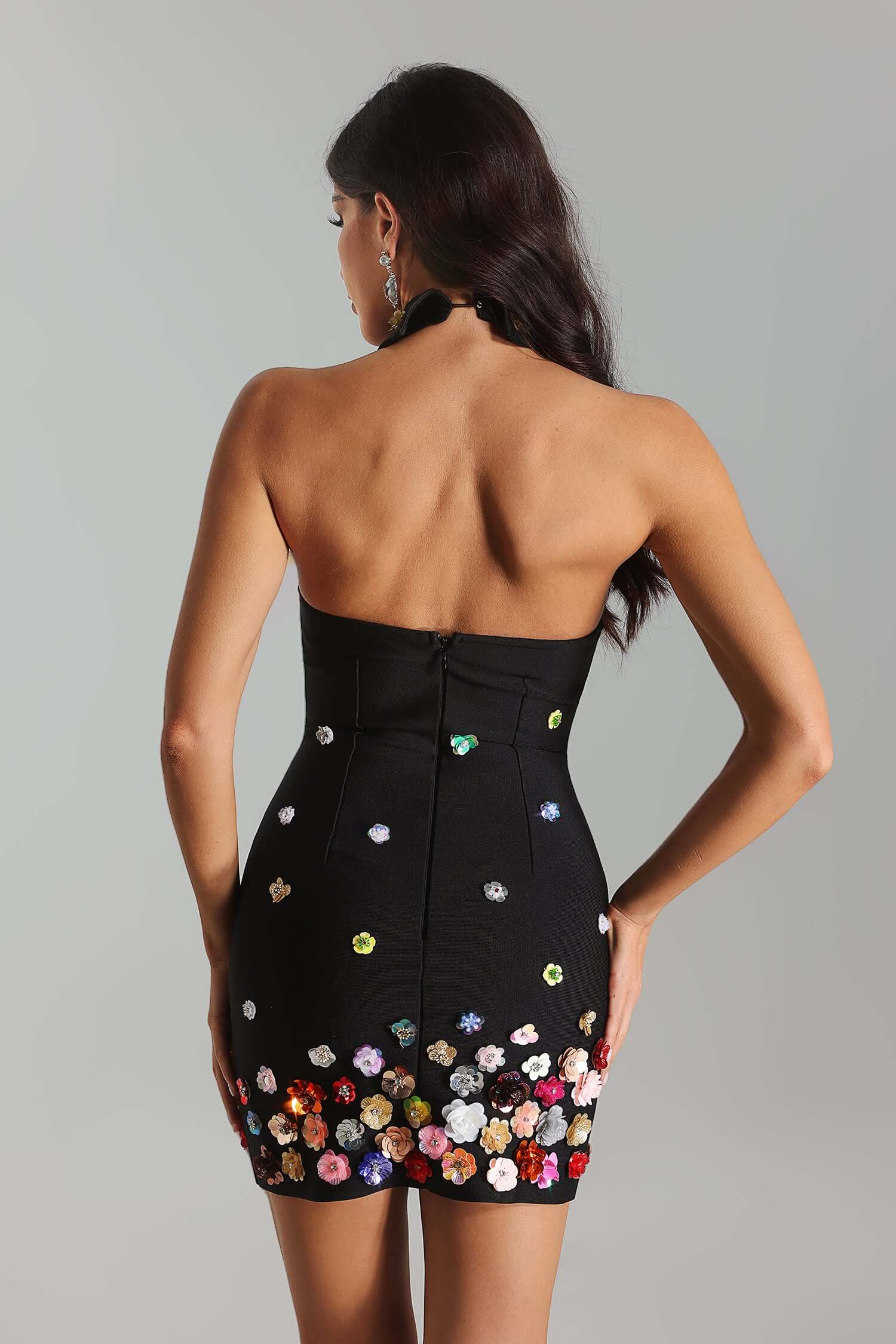 Colorful Floral Bandage Dress - Kristina - Image 2