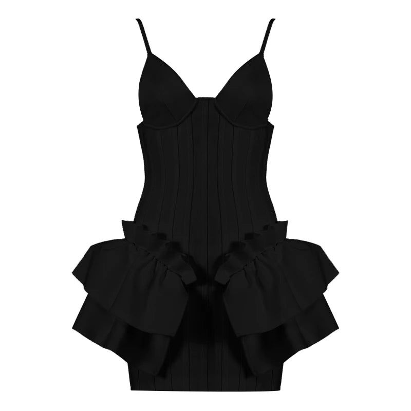 Spaghetti Strap Ruffles Dress - Liu - Image 14