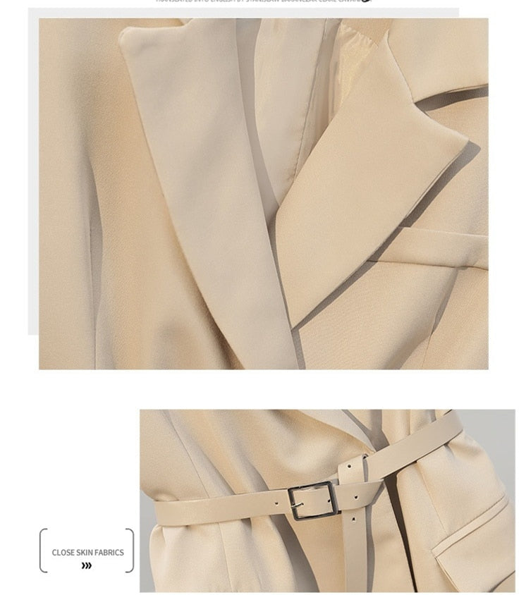 Belt Vest Fancy Coat - Linna - Image 6