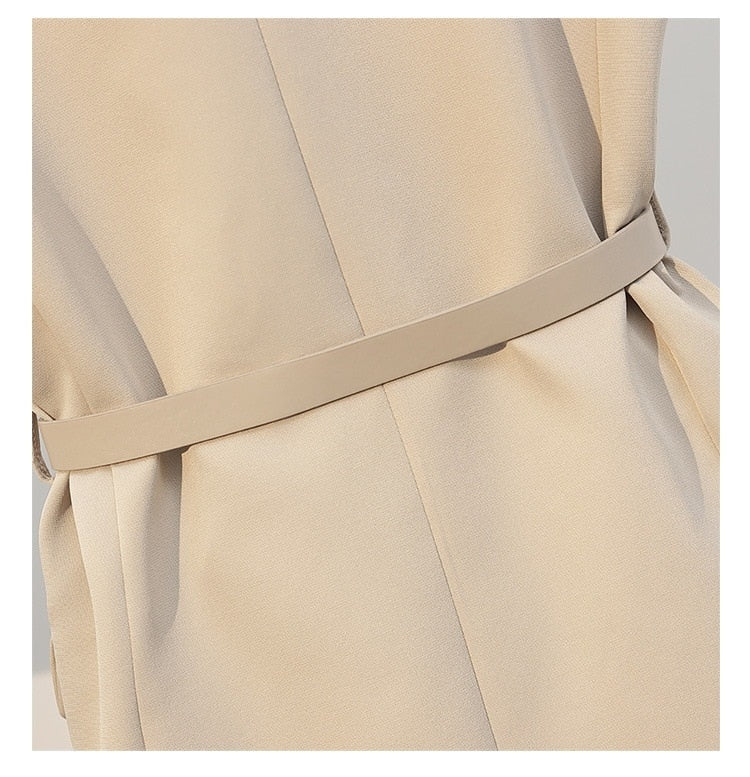 Belt Vest Fancy Coat - Linna - Image 10