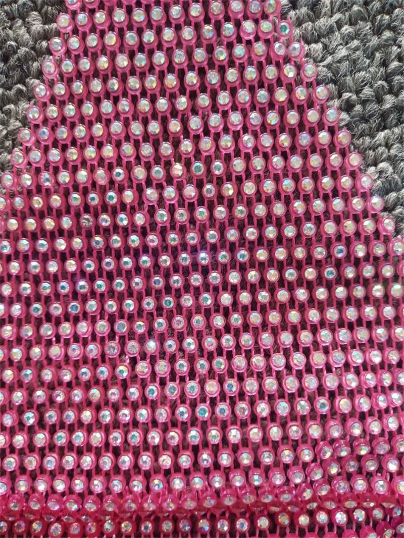 Above Knee Shiny Rhinestone Skirts - London - Image 11