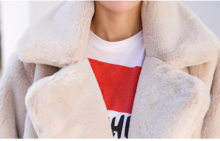 Thick Warm Teddy Fur Coat - Linda - Image 9