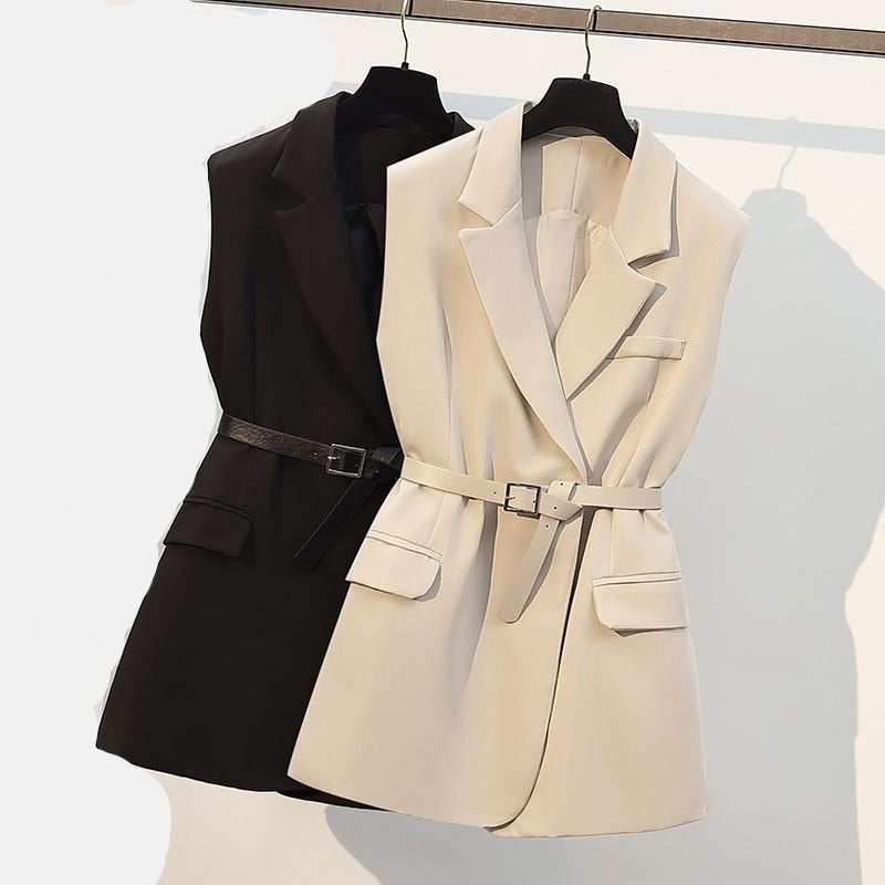 Belt Vest Fancy Coat - Linna - Image 9