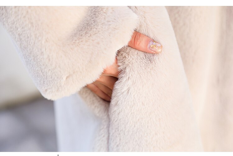 Thick Warm Teddy Fur Coat - Linda - Image 2