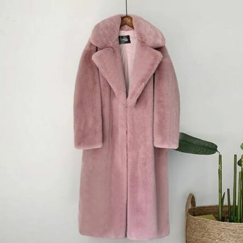 Thick Warm Teddy Fur Coat - Linda - Image 10