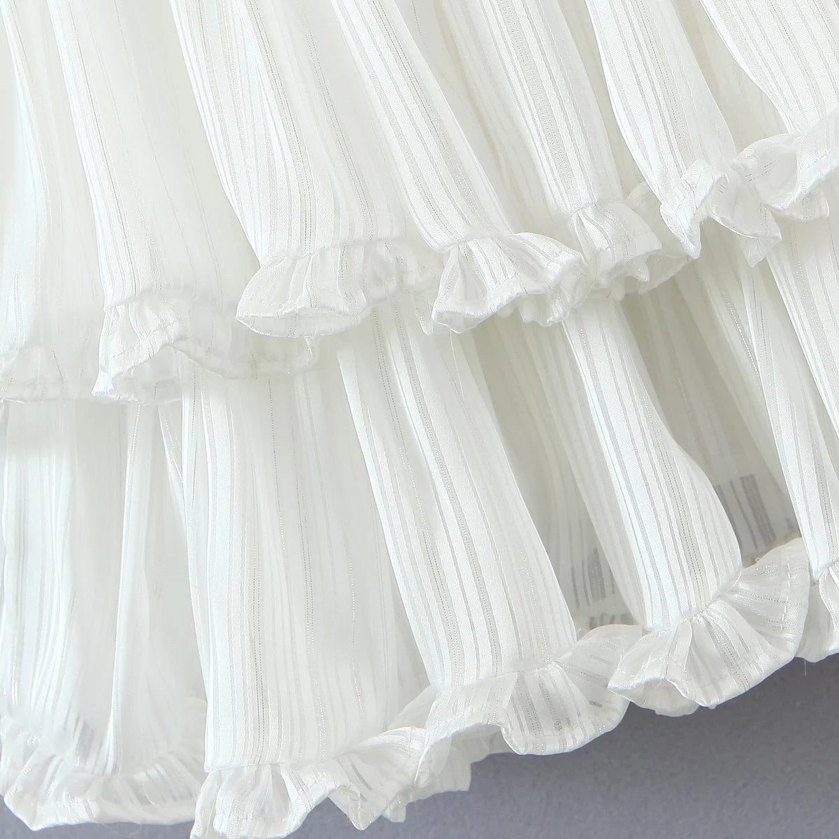 Chiffon Ruffle Mini Dress - Felice - Image 10