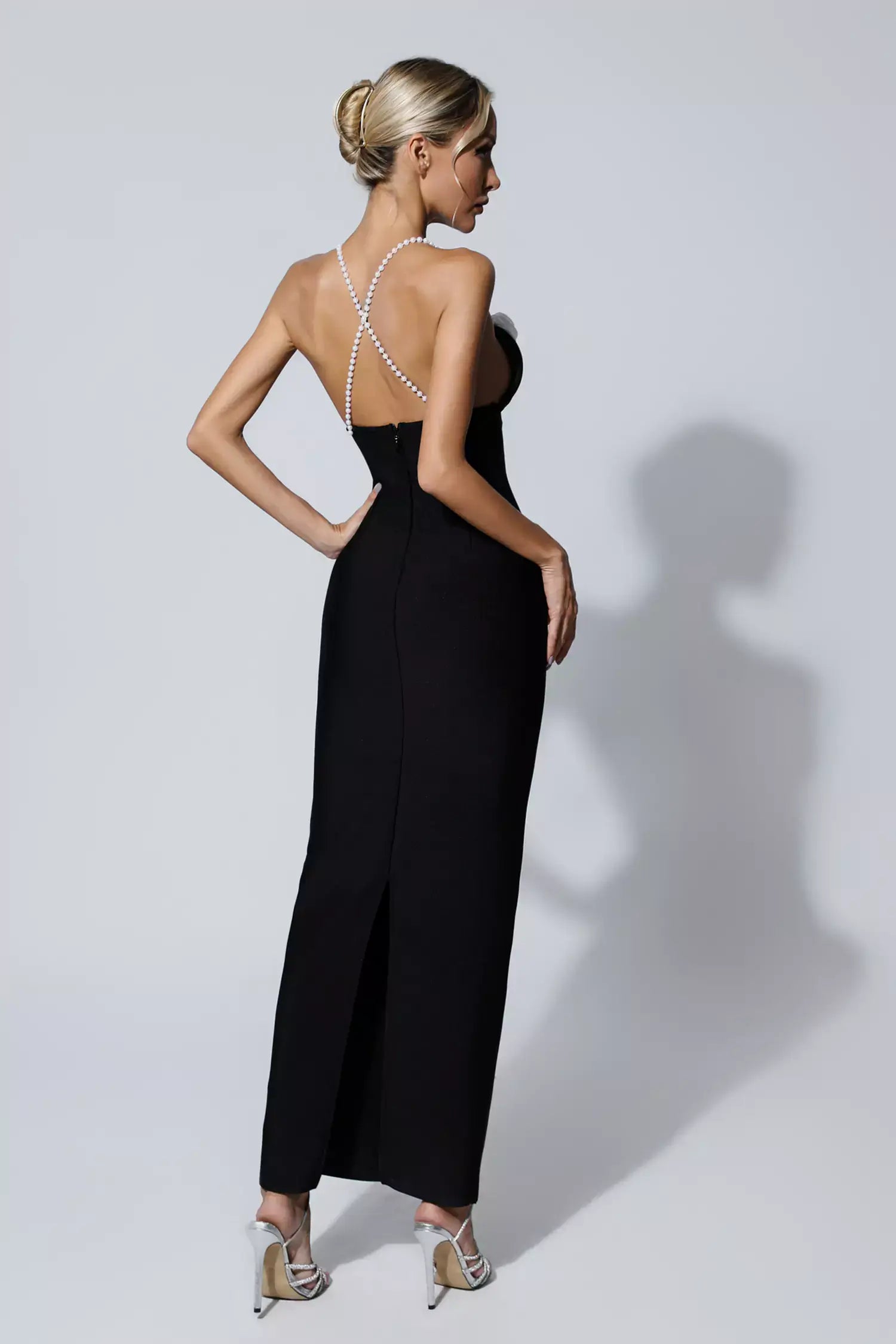 V-Neck Flowers Dress - Charmaine - Image 9