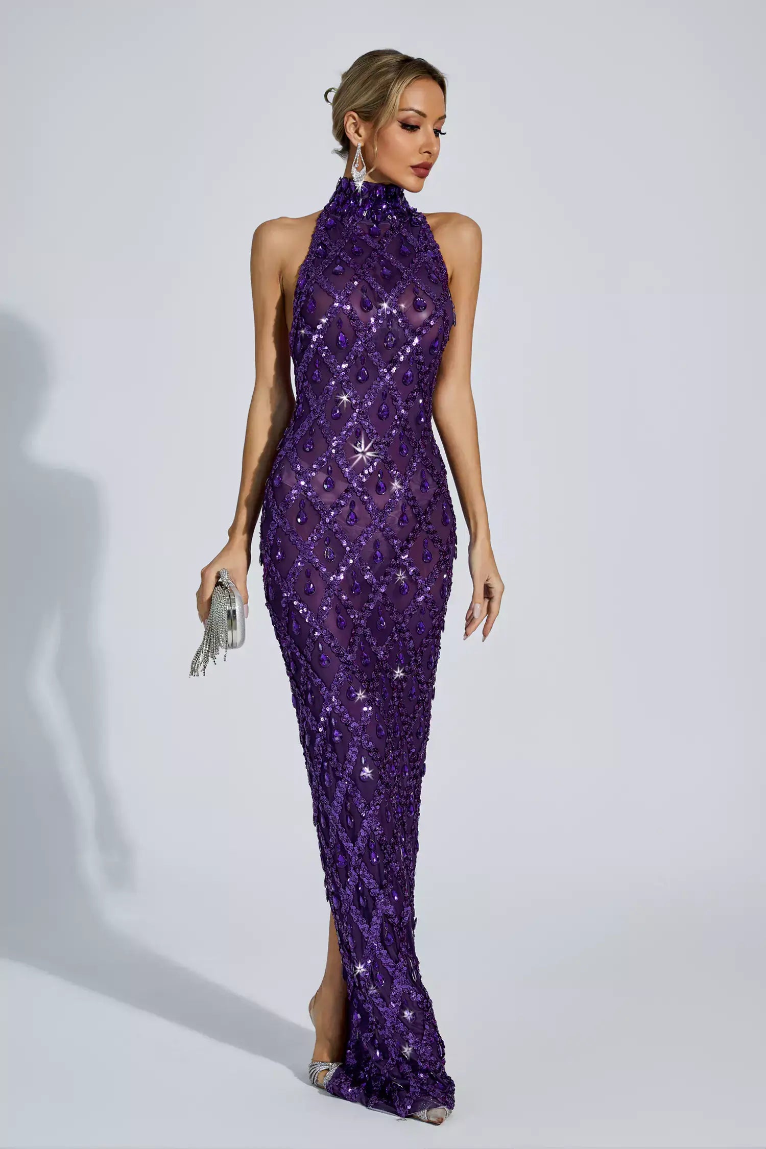 Sparkly Rhinestones Dress - Liona - Image 10