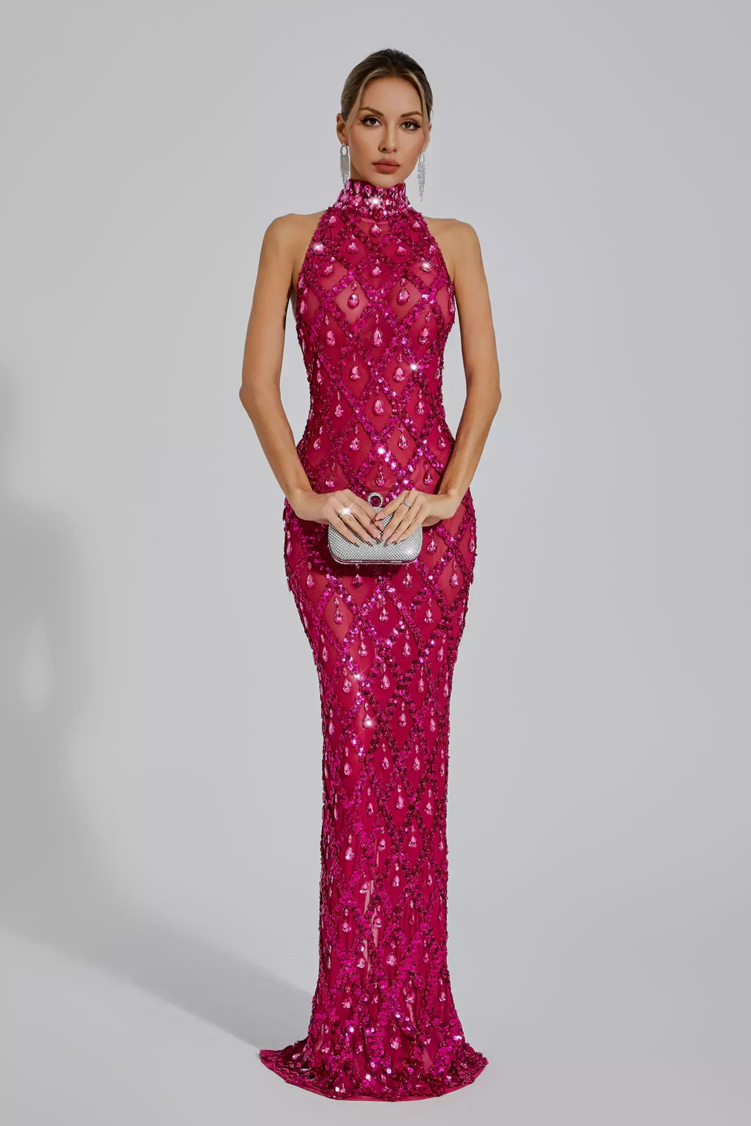 Sparkly Rhinestones Dress - Liona - Image 20