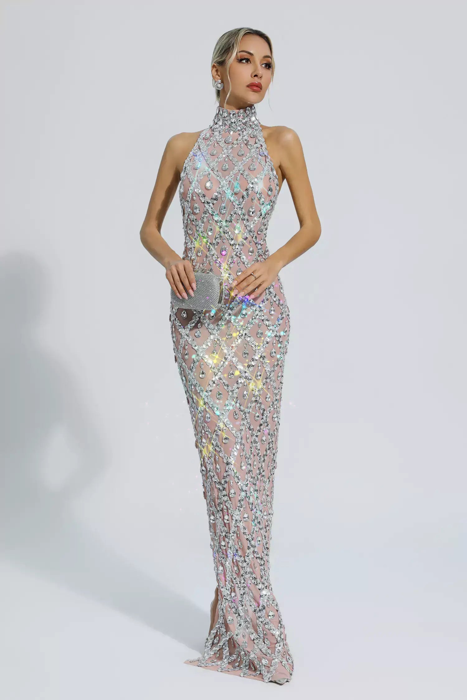 Sparkly Rhinestones Dress - Liona - Image 19