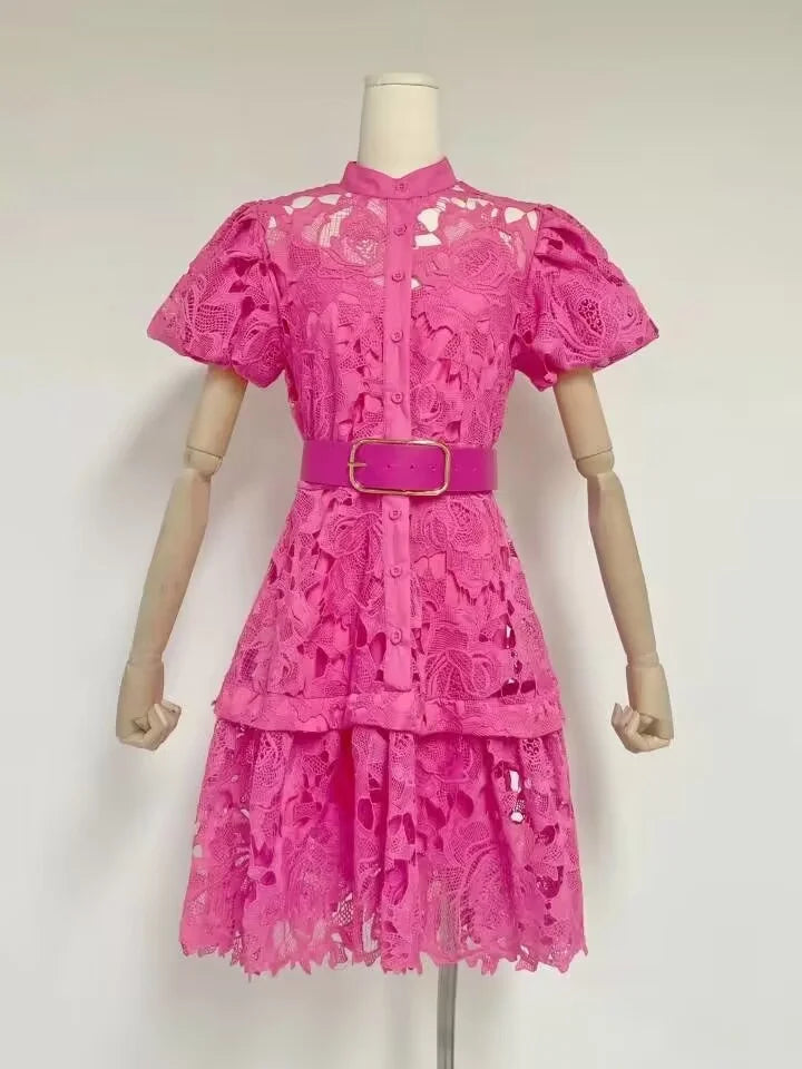 Hollow Out Lace Dress - Olivia - Image 4