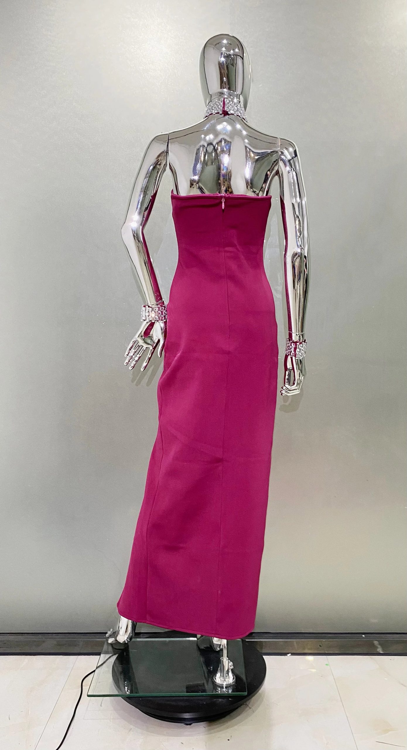 Crystal Chocker Bodycon Dress - Renna - Image 6