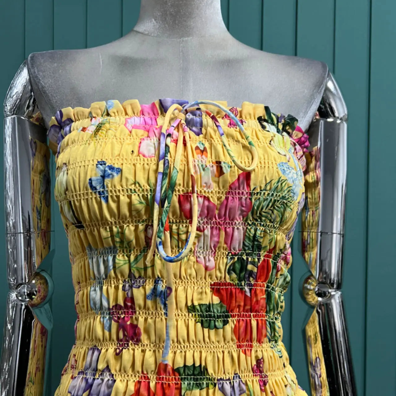 Butterfly Elastic Tube Dress - Linna - Image 11