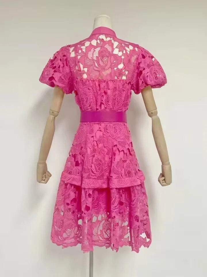 Hollow Out Lace Dress - Olivia - Image 8