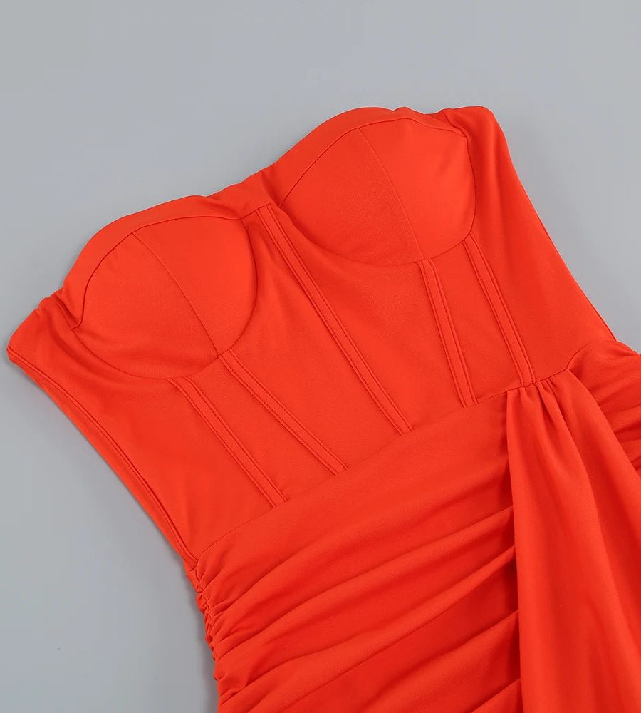 Strapless Ruched Dress - Galie