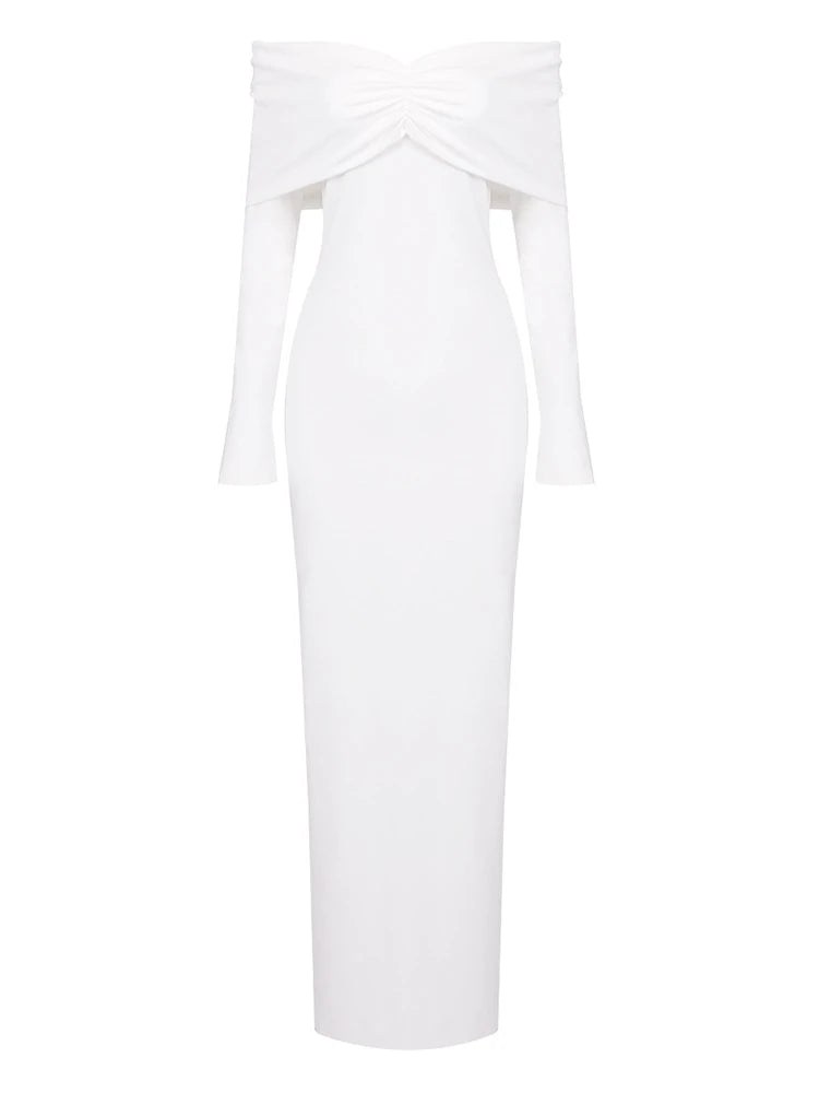 Off The Shoulder Sleeves Dress - Tania - Image 7