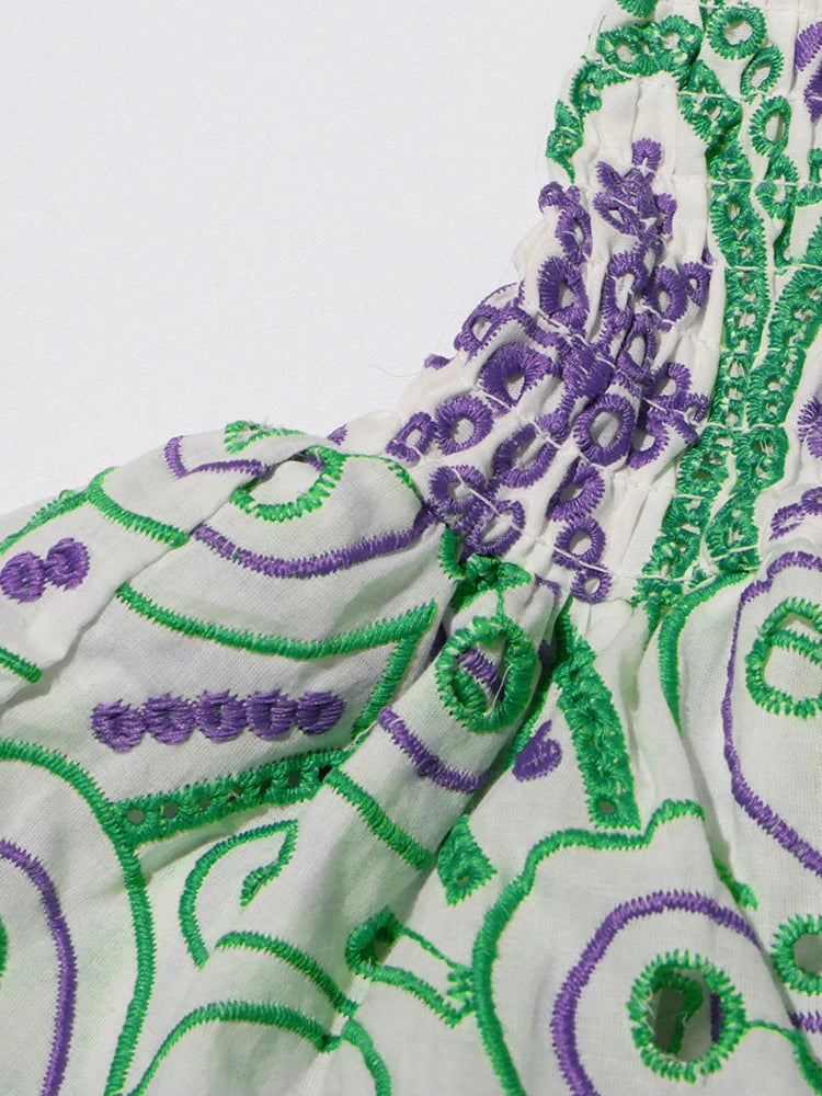 Color Off Shoulder Layered Dresses - Klyssia - Image 14