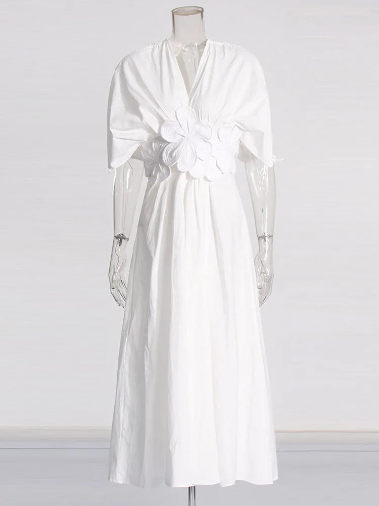 V Neck Appliques Dress - Gani - Image 2