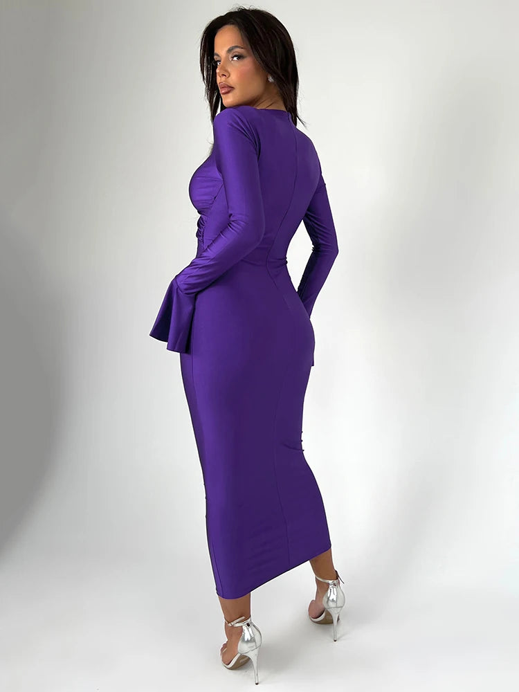 Hollow Out Sexy V Neck Dress - Evanthe - Image 6