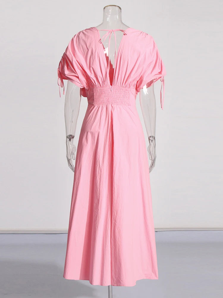 V Neck Appliques Dress - Gani - Image 11