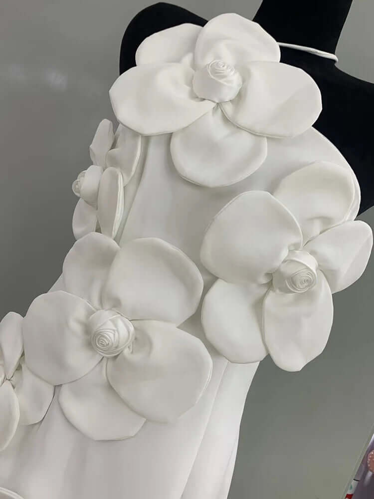 3D Flower Halter Dress - Gadot - Image 7