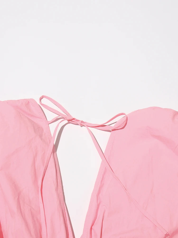 V Neck Appliques Dress - Gani - Image 10