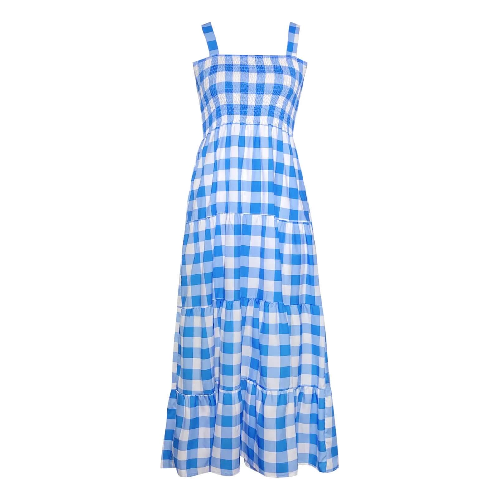 Plaid A line Print Dress - Susane - Image 3