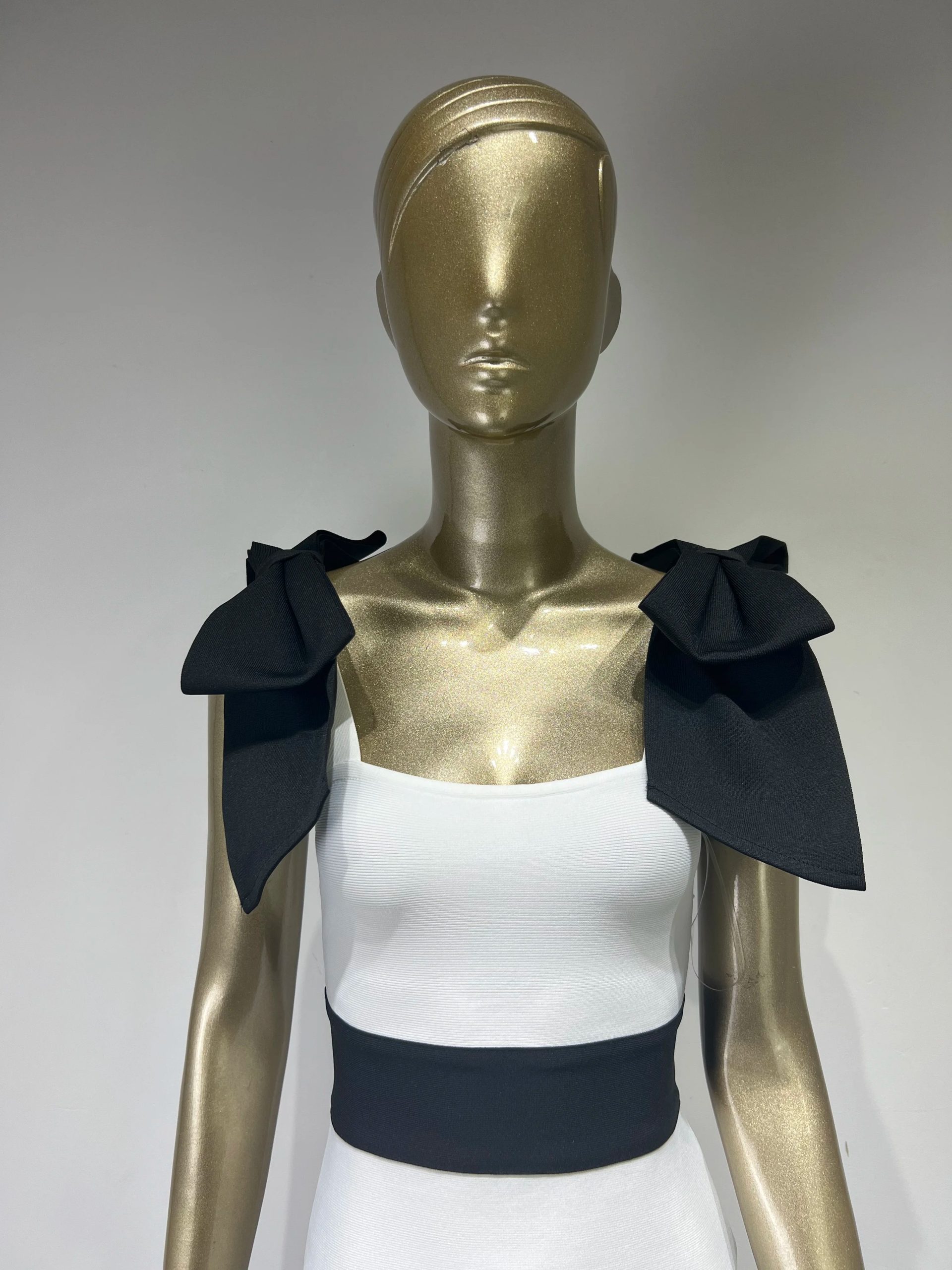 Mini Bow Tie Bandage Dress - Sabrina - Image 4