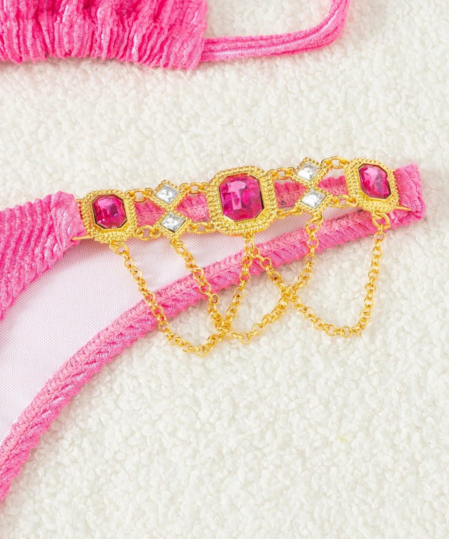 Luxury Rhinestones Bikinis Sets - Jessica