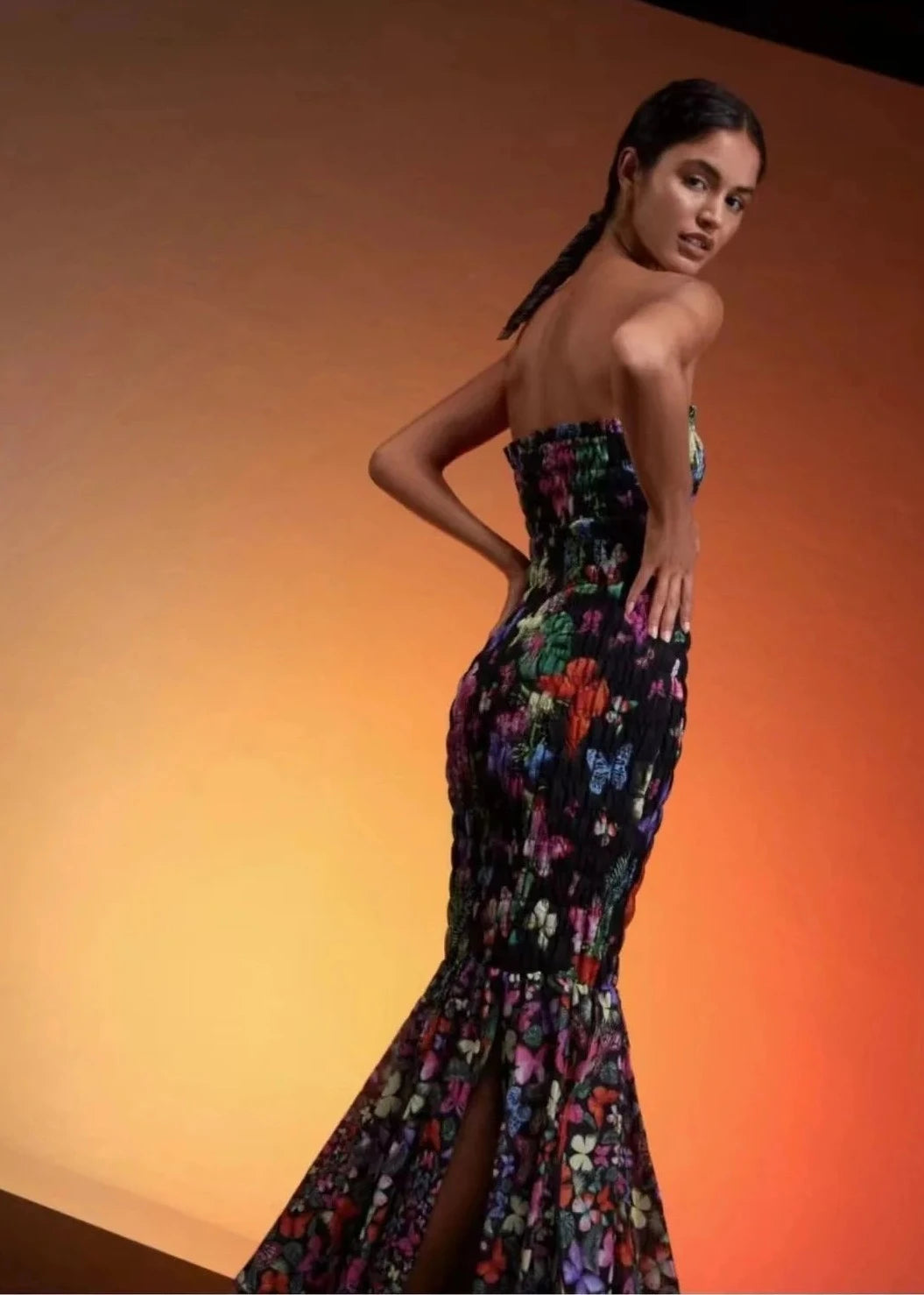 Butterfly Elastic Tube Dress - Linna - Image 5