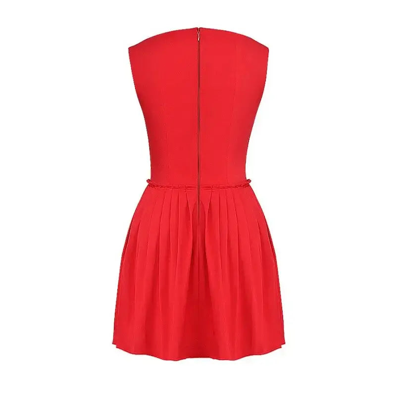 Square Neck A-line Mini Dress - Andressa - Image 9