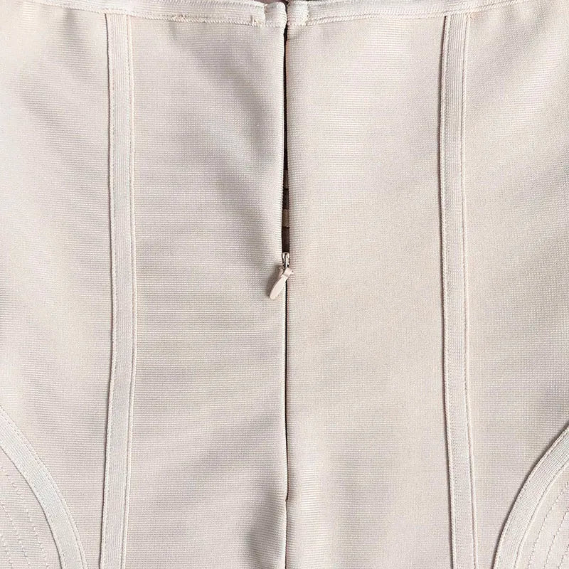 Apricot Strapless Bandage Dress - Izzie - Image 9