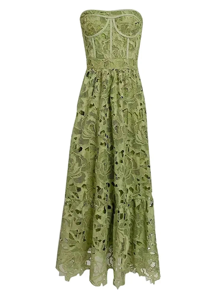 Strapless Lace Dress - Flavia - Image 9