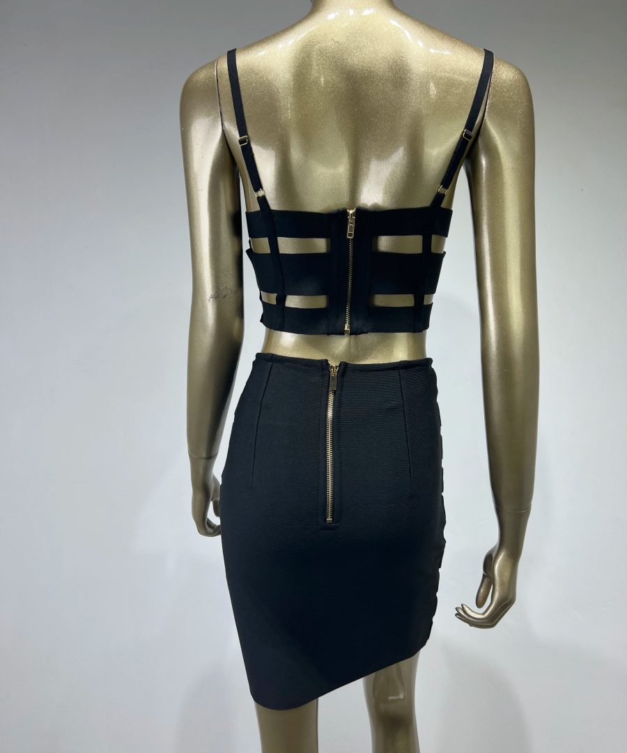 Cut Out Metal Belt Set - Lidie