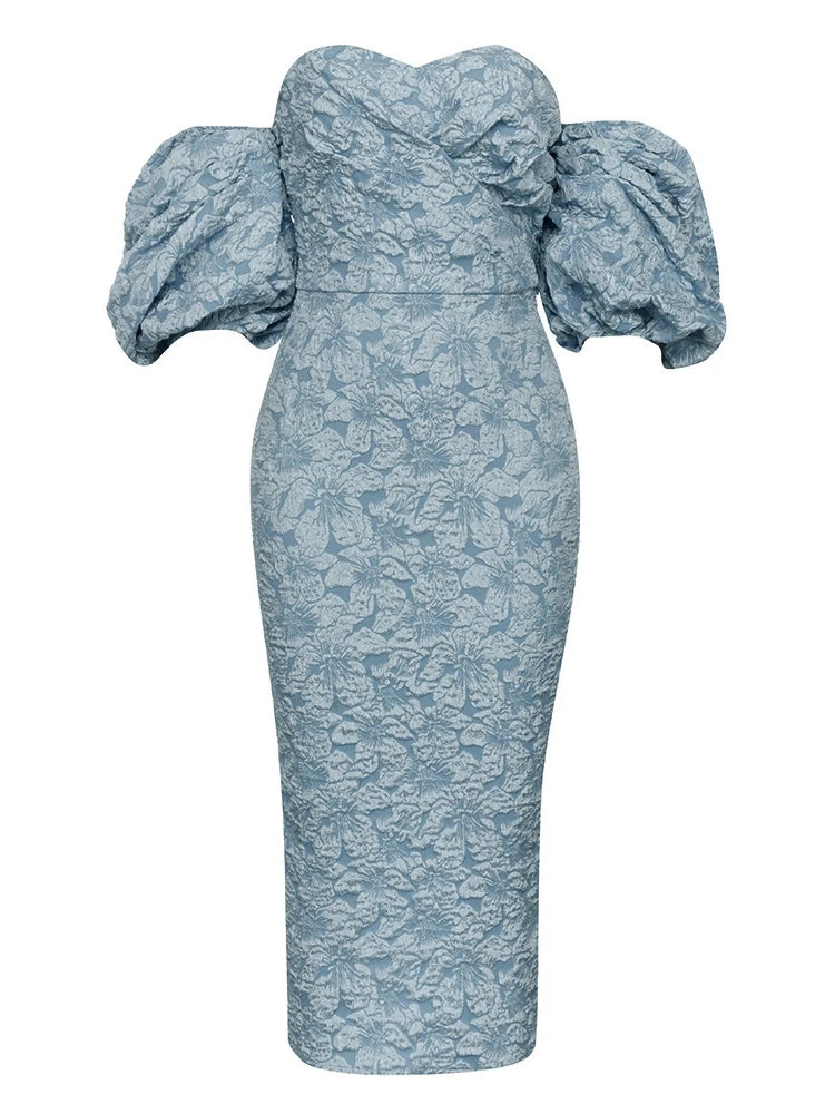 Puff Sleeve Midi Dress - Minnie - Image 7