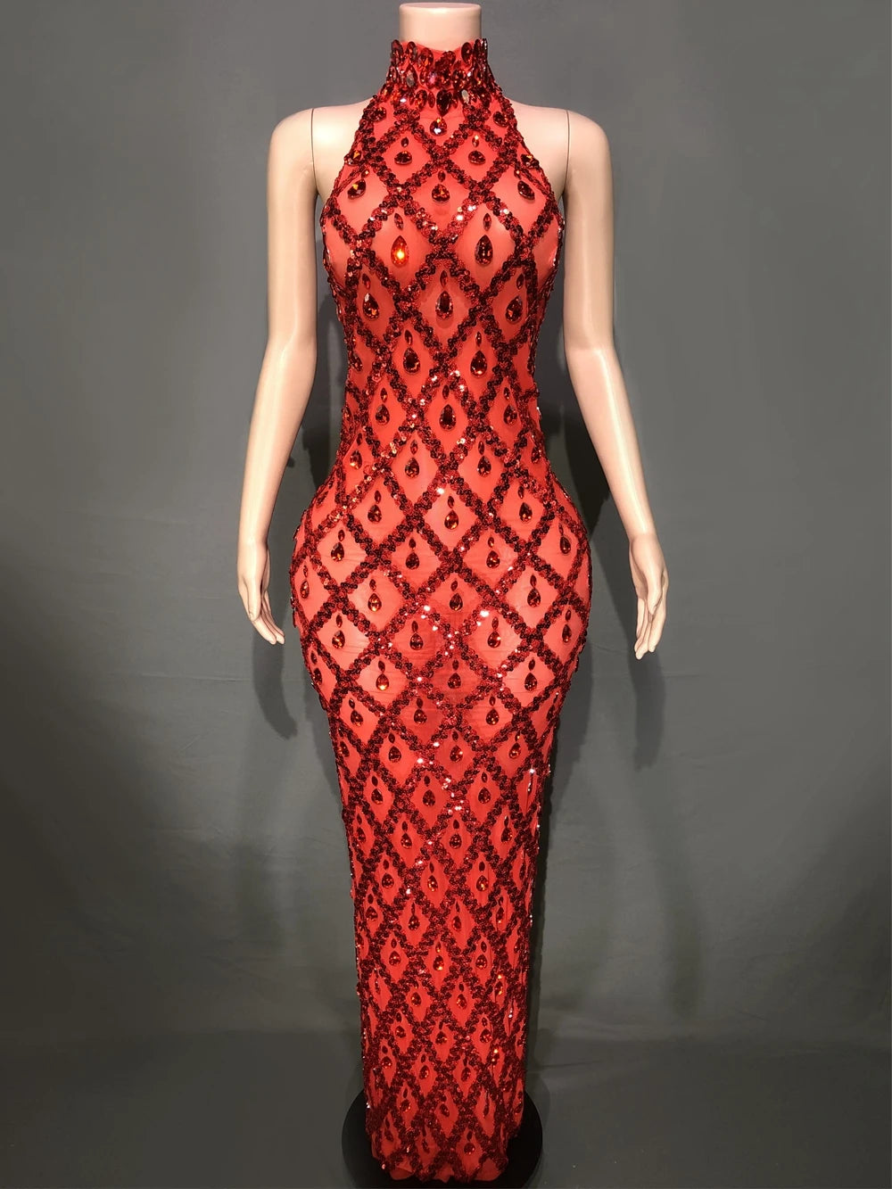 Sparkly Rhinestones Dress - Liona - Image 5