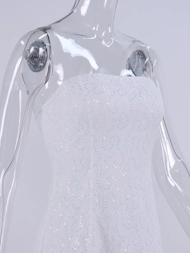 Sequins Lace Mini Dress - Gigi - Image 2