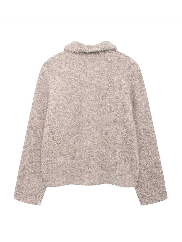 Single Breasted Knit Cardigan - Tessy - Image 4